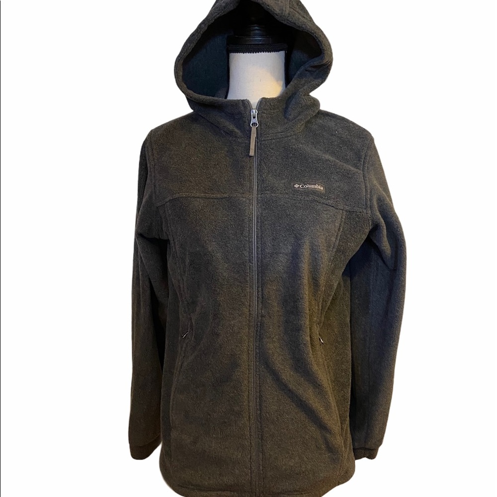 Columbia fleece full zip hoodie grey XL jacket.